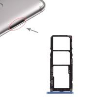 SIM-kaart lade + SIM-kaart lade + micro SD-kaart voor Xiaomi Redmi S2 (blauw)