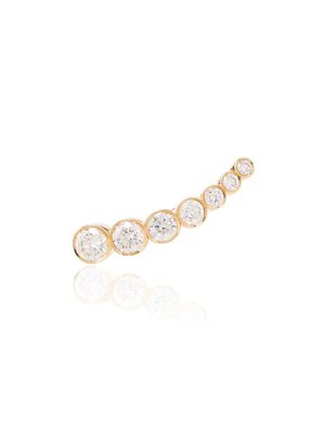 Sophie Bille Brahe boucle d'oreille Petit Croissant de Lune en or 18ct et diamants