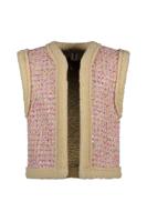 B.Nosy Meisjes gilet boucle - Gitte - Geranium roze