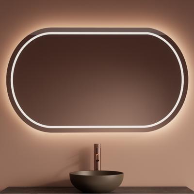 Spiegel Gliss Design Agon met LED Verlichting en Verwarming Ovaal 120x70 cm