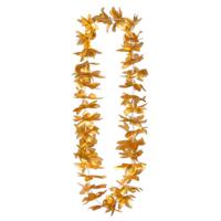 Toppers in concert - Hawaii krans/slinger - Tropische kleuren goud - Bloemen hals slingers - thumbnail