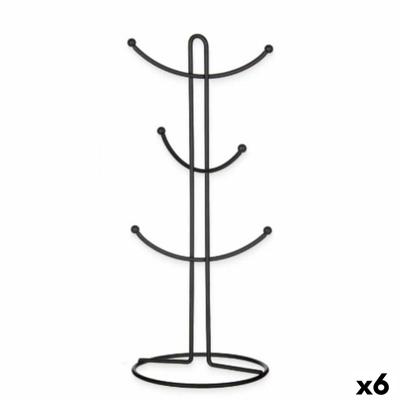 Hanger voor mokken Zwart Metaal 16 x 39 x 16 cm (6 Stuks)