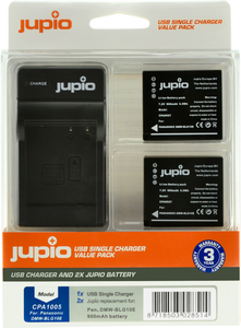 Jupio CPA1005 batterij voor camera's/camcorders Lithium-Ion (Li-Ion) 900 mAh