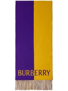 Burberry écharpe à motif Equestrian Knight - Violet