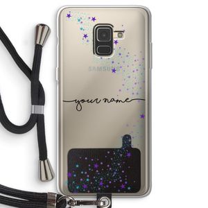 Sterren: Samsung Galaxy A8 (2018) Transparant Hoesje met koord