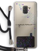 Sterren: Samsung Galaxy A8 (2018) Transparant Hoesje met koord