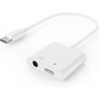 Gembird GMB Audio USB-C naar 3.5 mm audio adapterkabel, wit