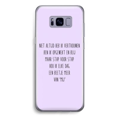Zelfvertrouwen: Samsung Galaxy S8 Plus Transparant Hoesje