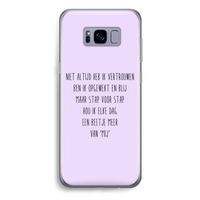 Zelfvertrouwen: Samsung Galaxy S8 Plus Transparant Hoesje