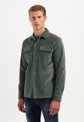 No- Excess Overshirt Buttons Twill 29530842 Overshirt 052 Dark Green
