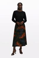 Afneembare jurk met dierenprint - GREEN - S Afneembare jurk met dierenprint - GREEN - S