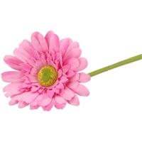 Kunstbloem Gerbera - 72 cm - roze - Real Touch - kunst zijdebloemen