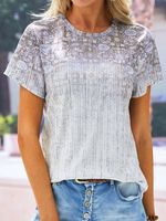 Ethnic Casual Crew Neck T-Shirt - thumbnail