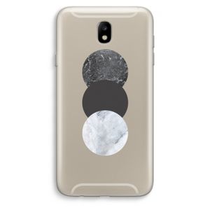 Marmeren cirkels: Samsung Galaxy J7 (2017) Transparant Hoesje