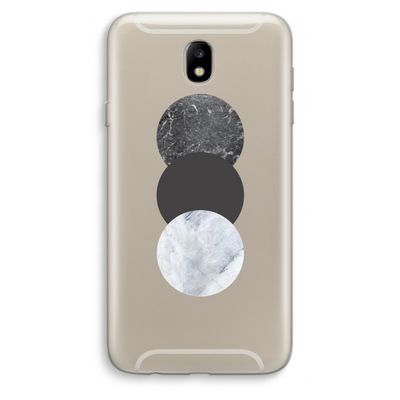 Marmeren cirkels: Samsung Galaxy J7 (2017) Transparant Hoesje