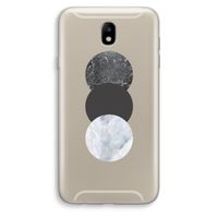 Marmeren cirkels: Samsung Galaxy J7 (2017) Transparant Hoesje