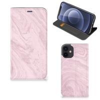 iPhone 12 Mini | Standcase | Marble Pink - Origineel Cadeau Vriendin
