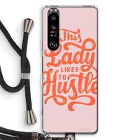 Hustle Lady: Sony Xperia 1 III Transparant Hoesje met koord