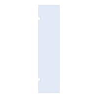 BRAUER Wand 60 helder glas enkelzijdige uitsparingen