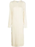 Golden Goose cable-knit crew neck dress - Blanc