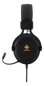 DELTACO GAMING GAM-030 Over Ear headset Gamen Kabel Stereo Zwart Volumeregeling, Microfoon uitschakelbaar (mute)