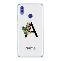 Charcoal Flora: Honor Note 10 Transparant Hoesje