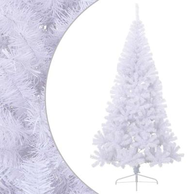 VidaXL Kunstkerstboom met standaard half 180 cm pvc wit