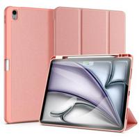 iPad Air 13 (2024) Dux Ducis Domo Tri-Fold Smart Folio Hoesje - Roze