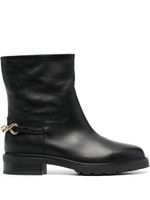 Tommy Hilfiger bottines à détail de chaîne - Noir