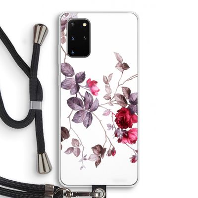 Mooie bloemen: Samsung Galaxy S20 Plus Transparant Hoesje met koord