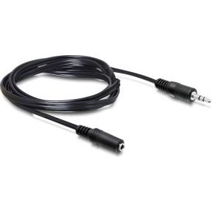 Delock 84002 Verlengkabel Audio Stereo jack 3,5 mm male / female 3 m