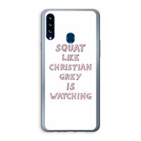 Christian Grey: Samsung Galaxy A20s Transparant Hoesje