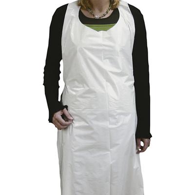 Creativ Company Wegwerp schort, h: 110 cm, b: 80 cm, wit, 100 stuk/ 1 doos