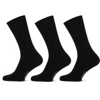 Basset Merinowollen Sokken Casual 3-pack Zwart-35/38