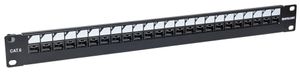 Intellinet Patch-Panel 24 poorten Netwerkpatchpaneel 483 mm (19) CAT 6 1 HE Zwart