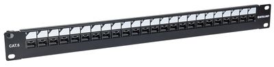 Intellinet Patch-Panel 24 poorten Netwerkpatchpaneel 483 mm (19) CAT 6 1 HE Goud Ingericht