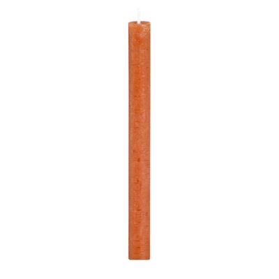 Leen Bakker - Dinerkaars Rustiek Sfeer - Terracotta - 25 Cm - Paraffine - Rood