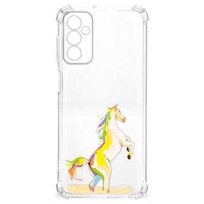 Samsung Galaxy M13 4G | M23 Stevig | Bumper Hoesje | Horse Color Samsung Galaxy M13 4G | M23 Stevig | Bumper Hoesje | Horse Color