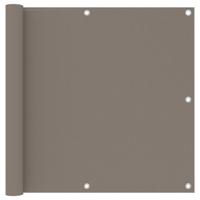 VidaXL Balkonscherm 90x600 cm oxford stof taupe