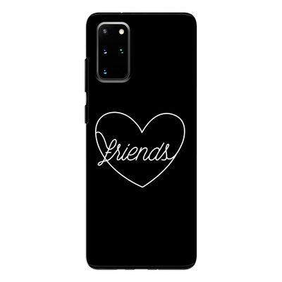 Friends heart black: Samsung Galaxy S20 Plus Tough Case
