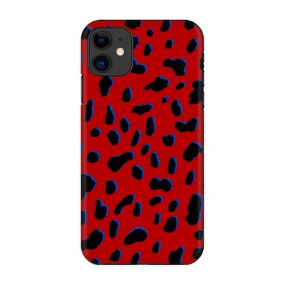 Red Leopard: Volledig geprint iPhone 11 Hoesje
