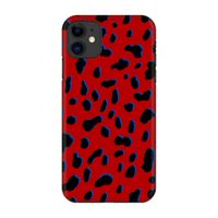 Red Leopard: Volledig geprint iPhone 11 Hoesje