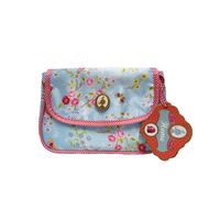 Cosmeticbag+flap S Chinese Rose - Blue - thumbnail