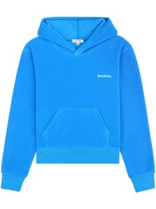 Sporty & Rich hoodie en polaire à logo brodé - Bleu