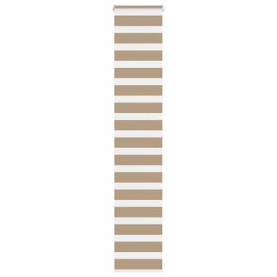VidaXL Zebra blind 50x200 cm stofbreedte 55,9 cm polyester zandbruin