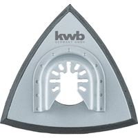 Houderplaat, Delta-hechtpad, geperforeerd, 93mm Steunschijf