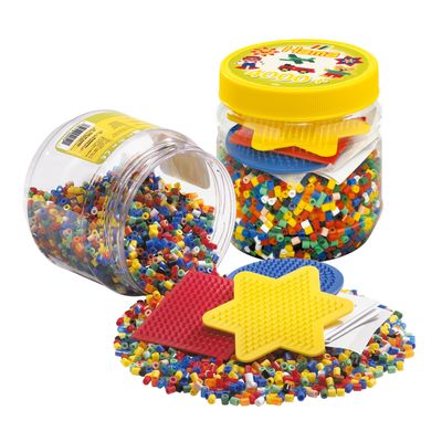 Hama strijkkralenset in pot, 4000st.