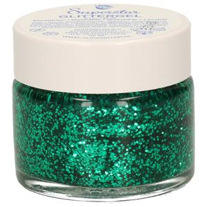 Superstar Glittergel voor lichaam/gezicht en haar - groen - 15 ml