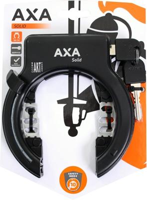 Axa solid plus zwart art2 ringslot - 150mm - fiets