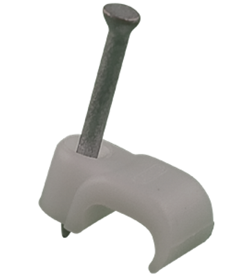 Mepac spijkerclip 5/6mm wit